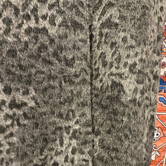 Grey Leopard Print Peacoat - Picture 7 of 8